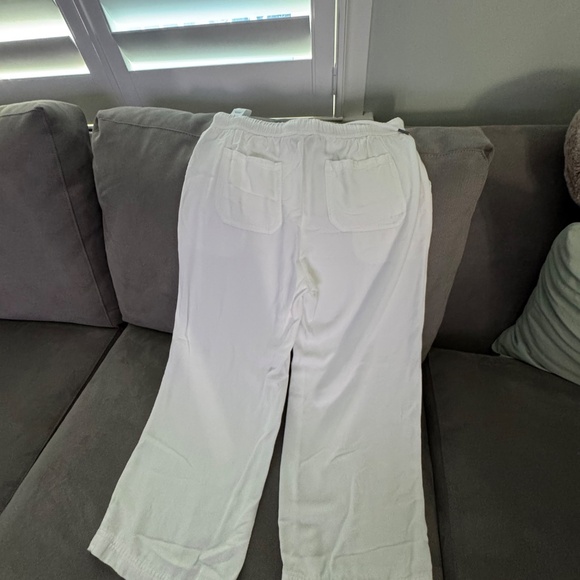 Woven crop wide leg pant - Picture 5 of 6